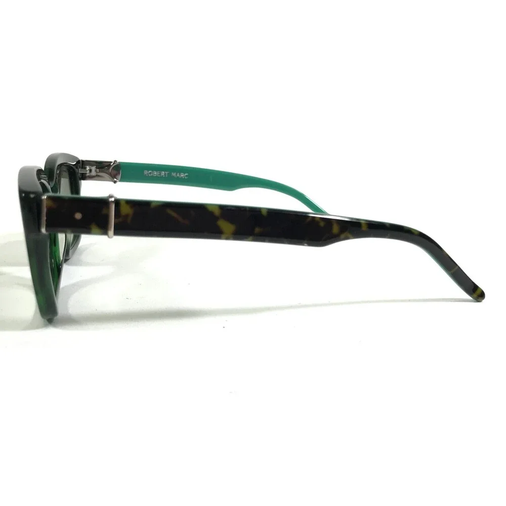 Robert Marc Sunglasses 682-223 Green Tortoise Rectangular Frames w/ Green Lenses